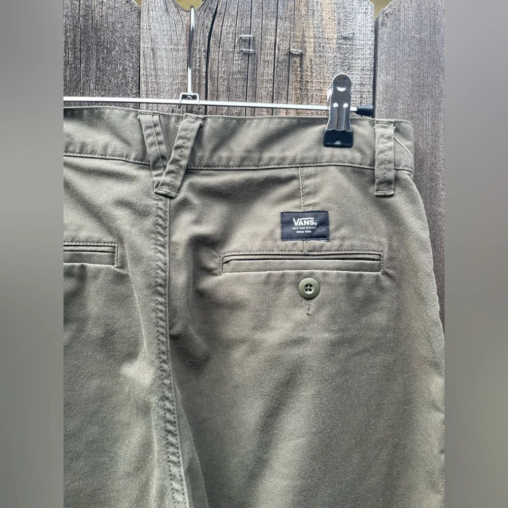 Vans Men's Olive Green Pants Size 28 - Picture 6 of 9